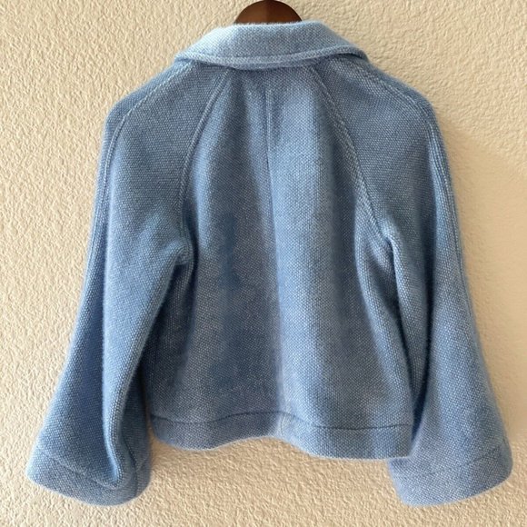 Anthropologie Greylin Blue Jacket Regular/Classic Button Front Jacket S - Picture 7 of 13